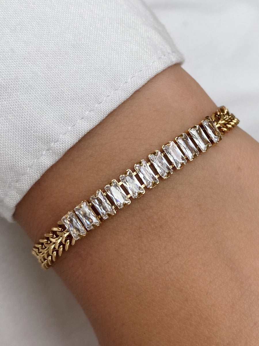 Crystal chain bracelet