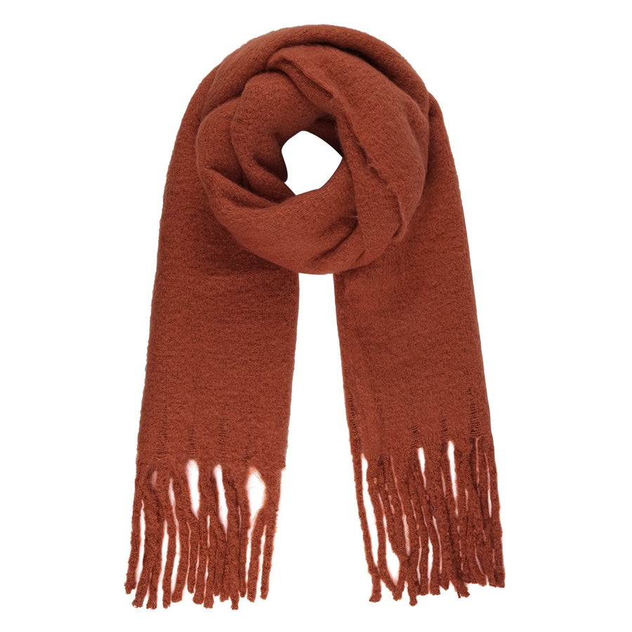Brown red scarf
