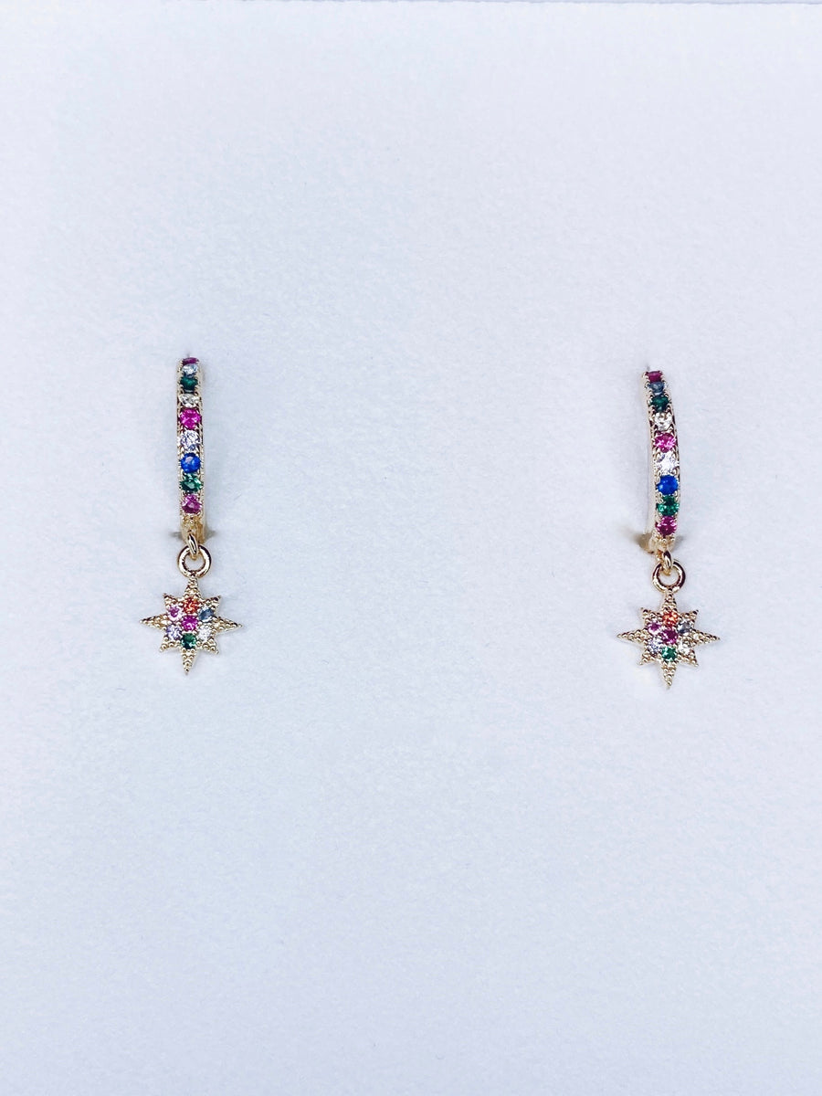 Sparkling star earrings