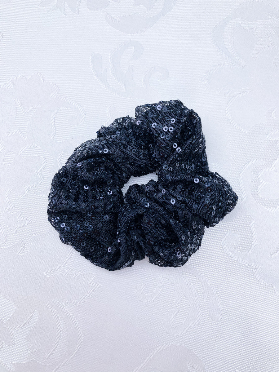 Scrunchie glitter black