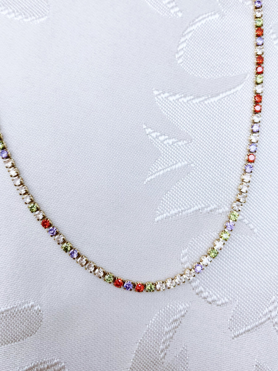 Crystal color necklace