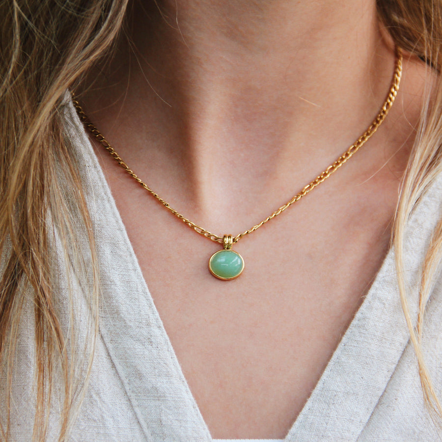 Vintage green necklace