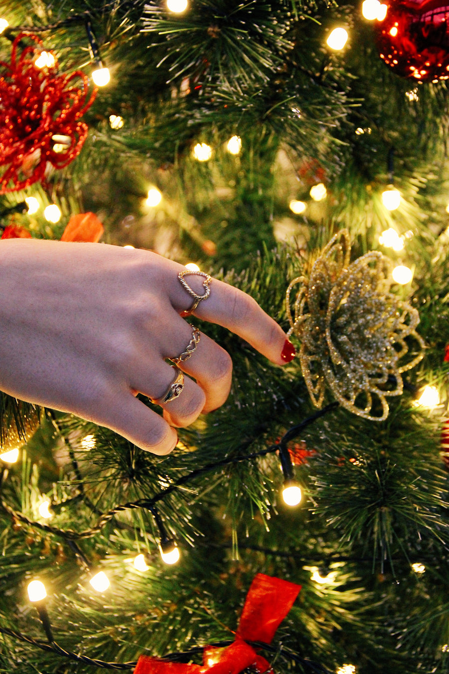 Wrapped heart ring