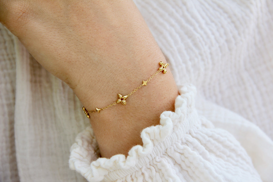 Star flower bracelet