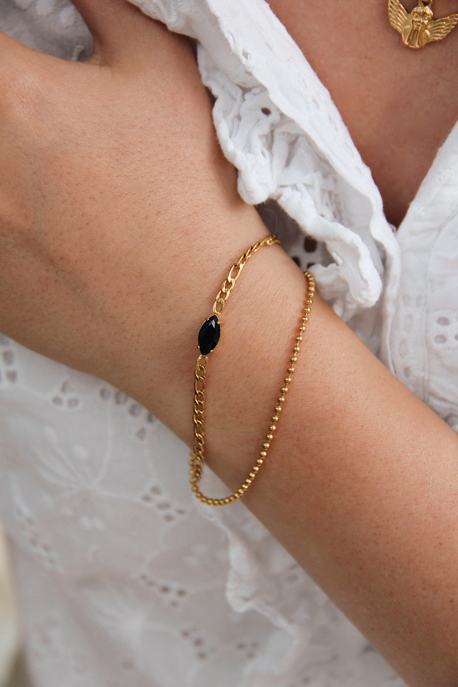 Black combo bracelet