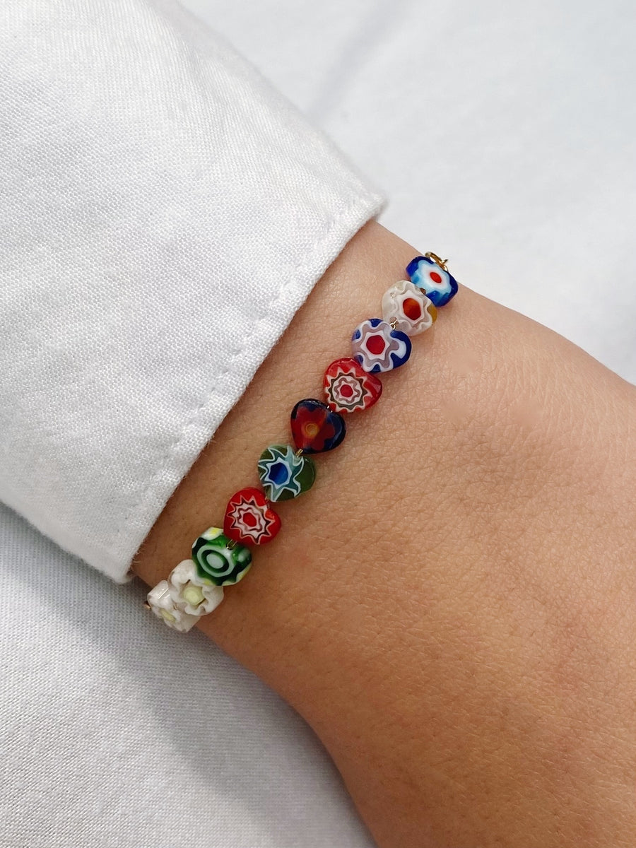 Heart color bracelet