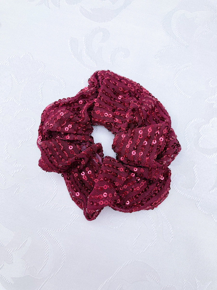 Scrunchie glitter red