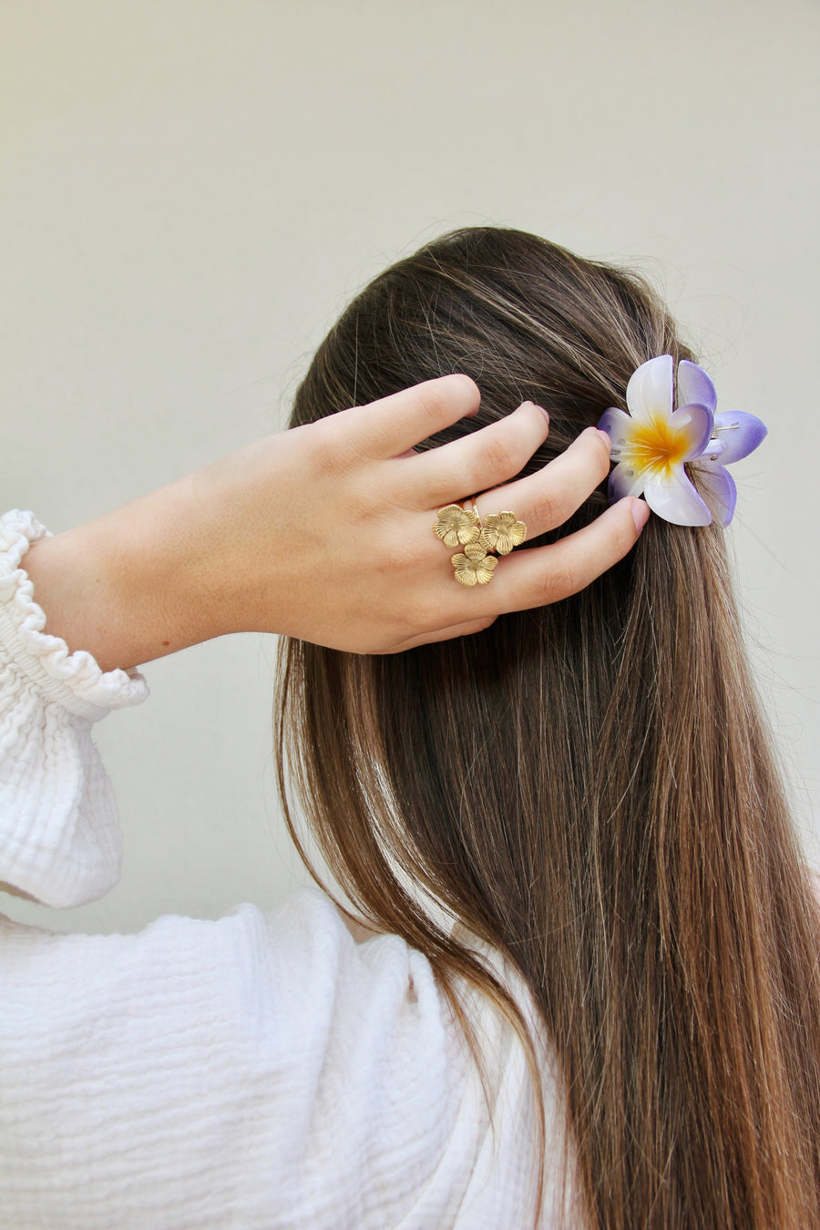 Flower blossom ring