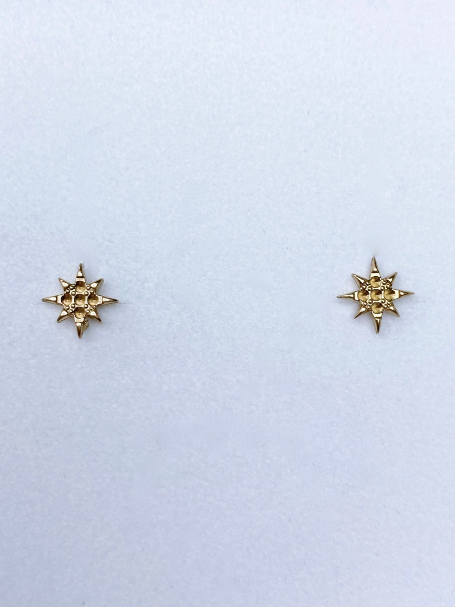 Mini chunky star earrings