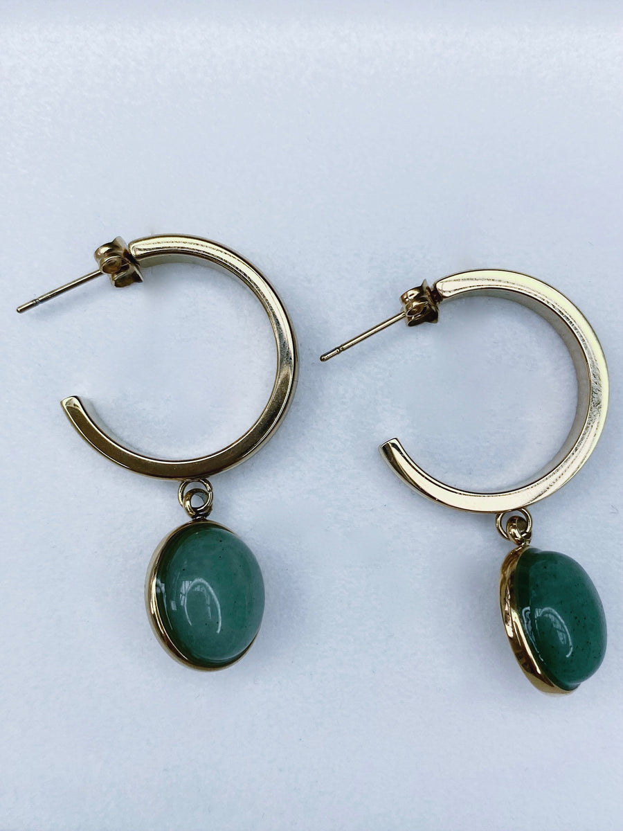 Vintage green earrings