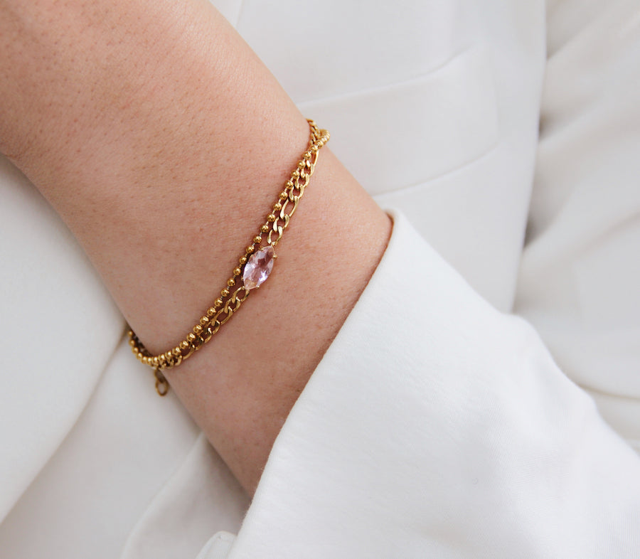 Rose combo bracelet