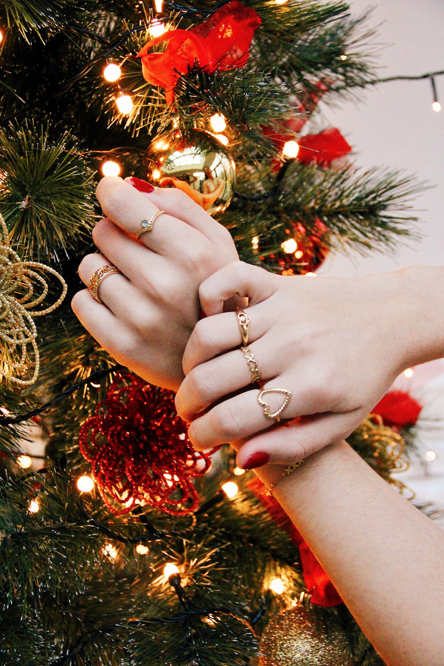 Wrapped heart ring