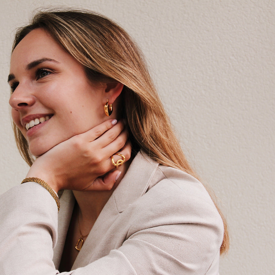 Chunky square earrings