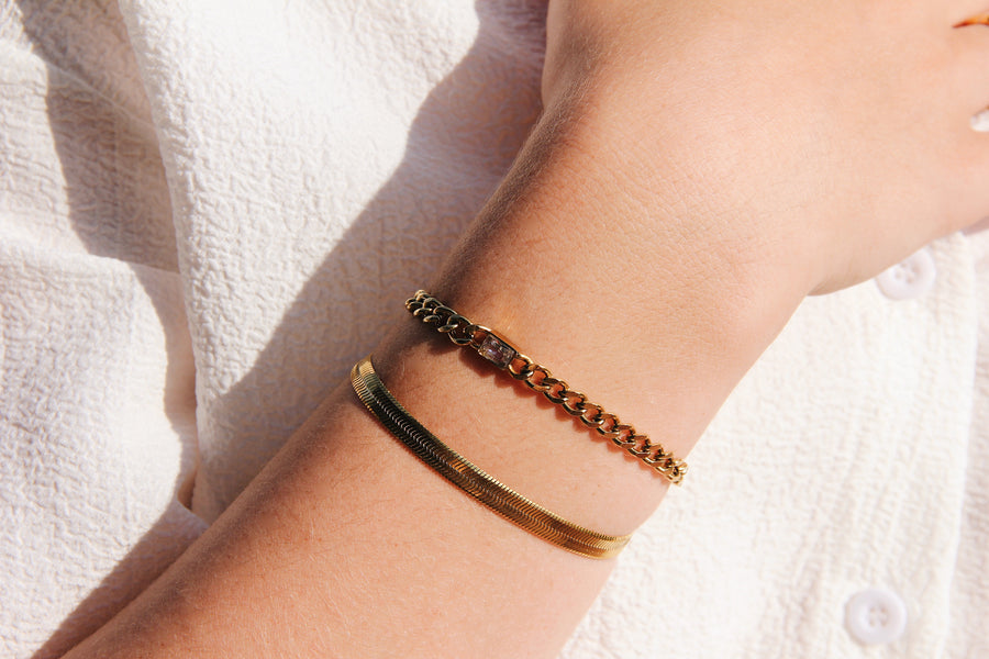 Snake skin bracelet