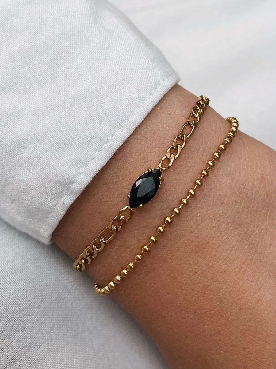 Black combo bracelet