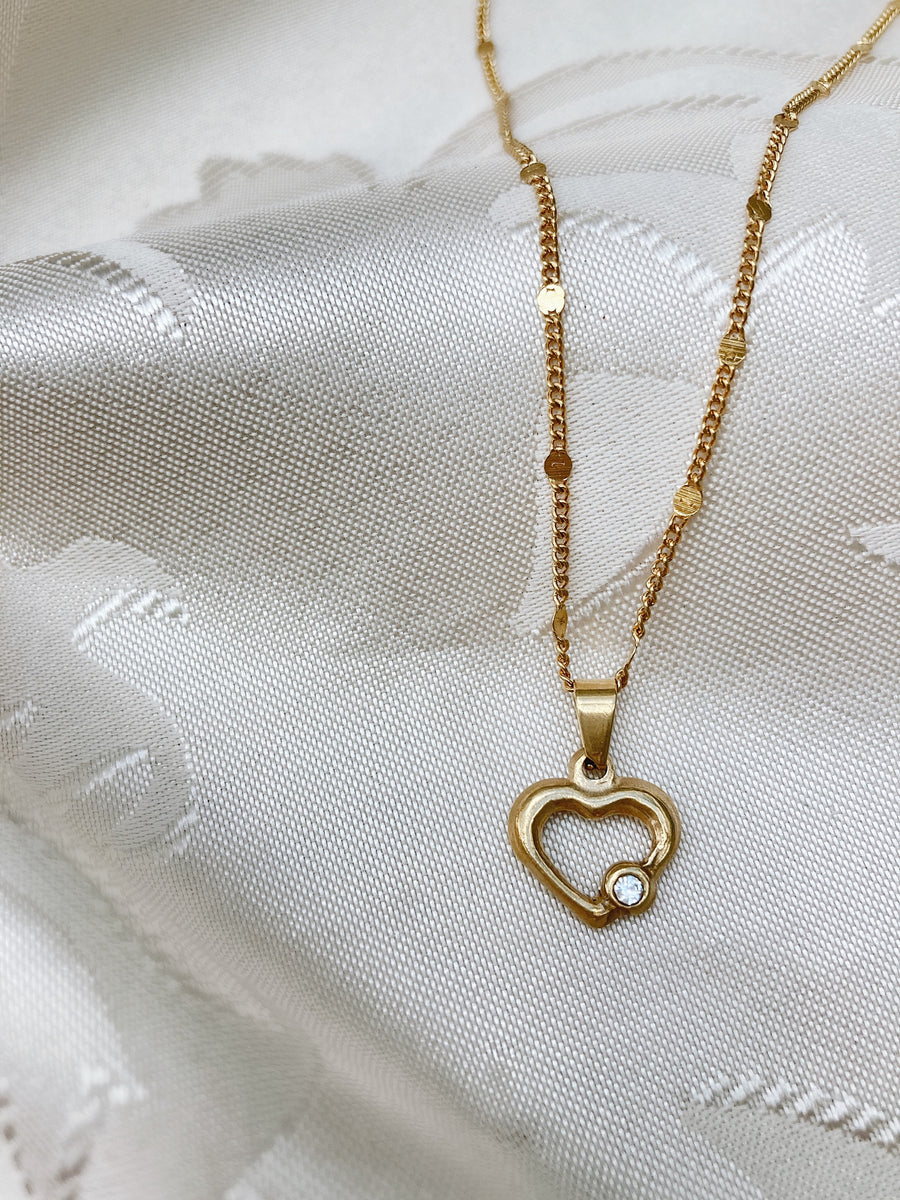 Diamond heart necklace