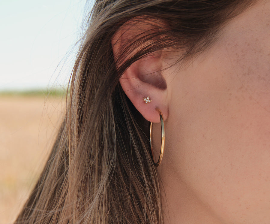 Flying flower earrings