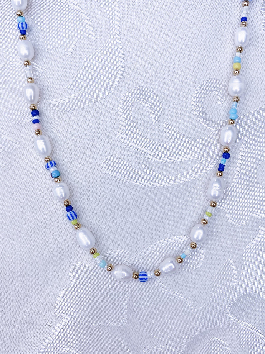 Blue summer necklace