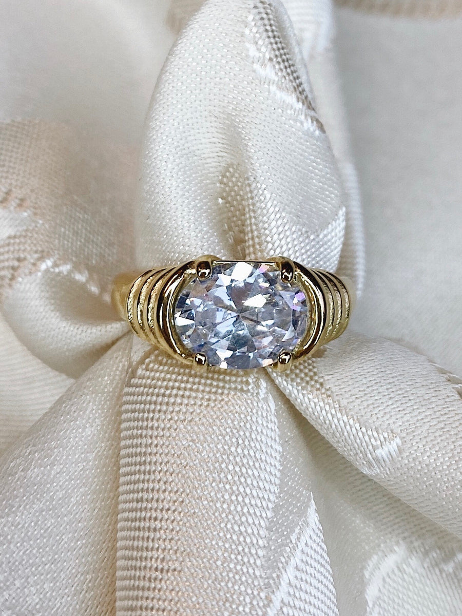 Vintage crystal ring