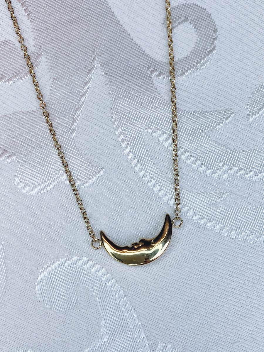 Vintage moon necklace