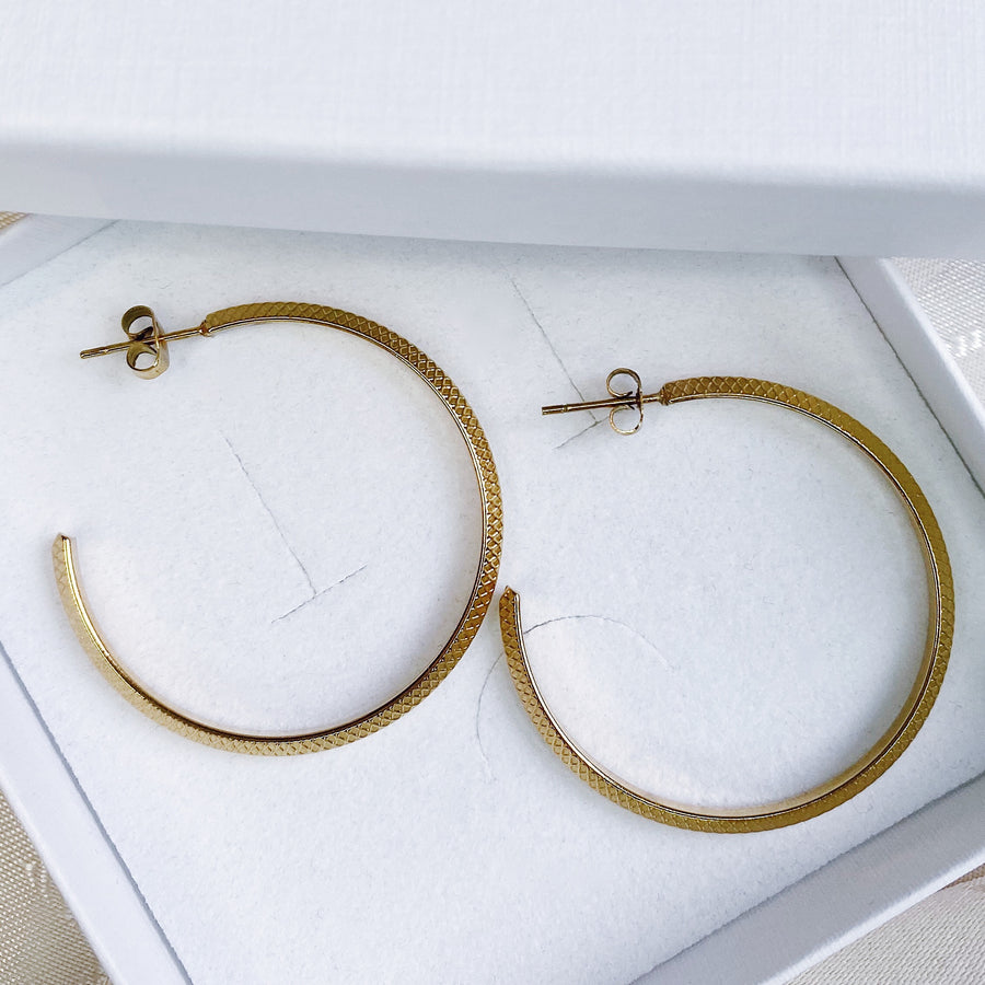 Elegant hoop earrings