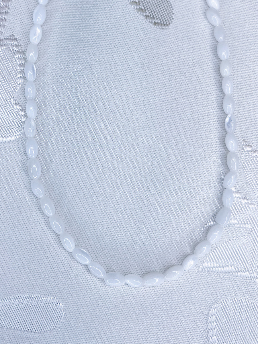 White pearl necklace