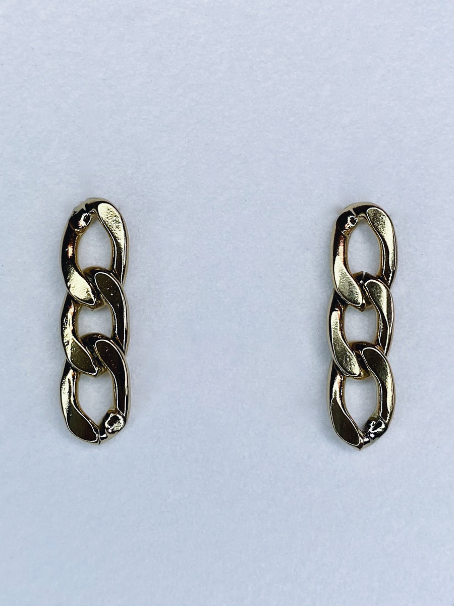 Cuban link earrings