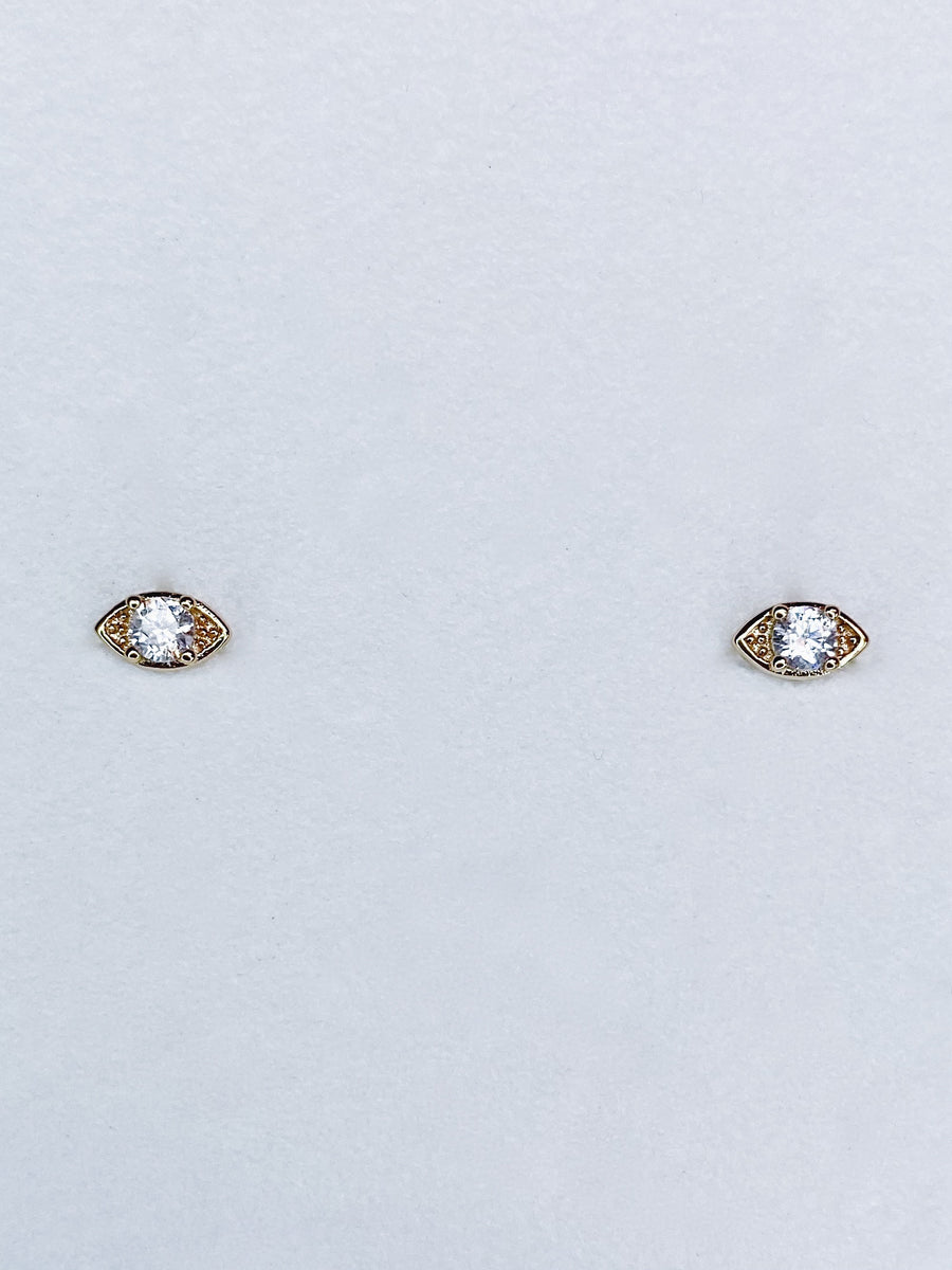 Tiny eye earrings