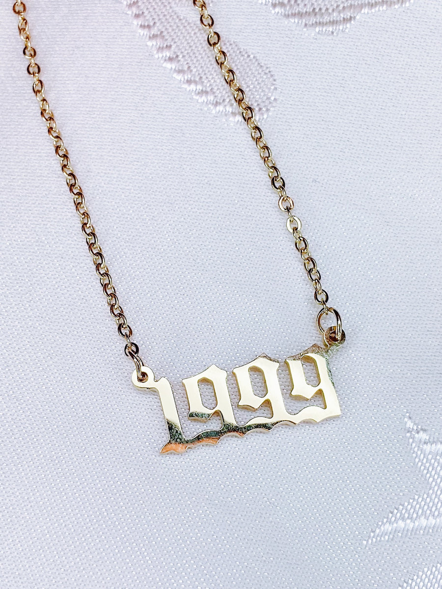 Birth year necklace