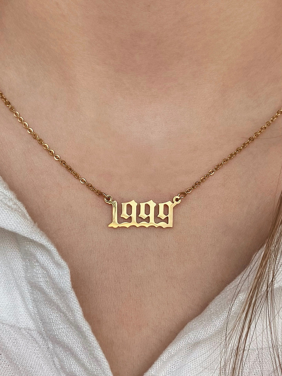 Birth year necklace