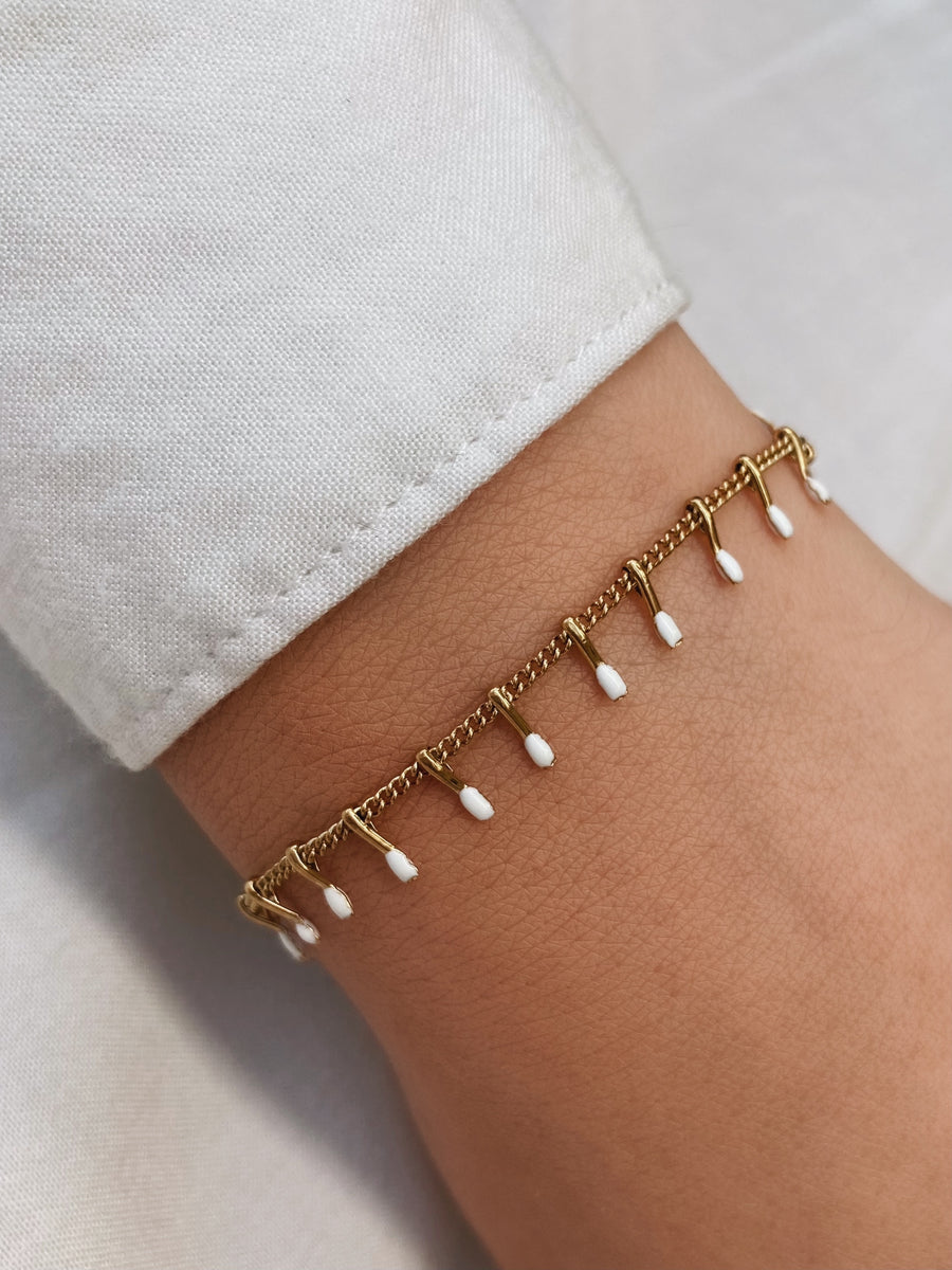 White spike bracelet