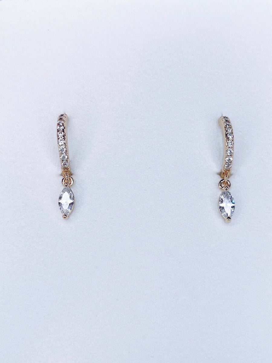 Sparkling diamond earrings