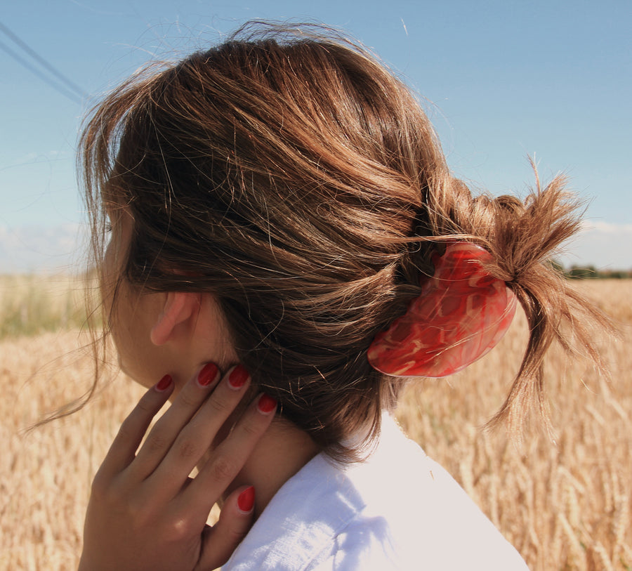 Red orange hair claw