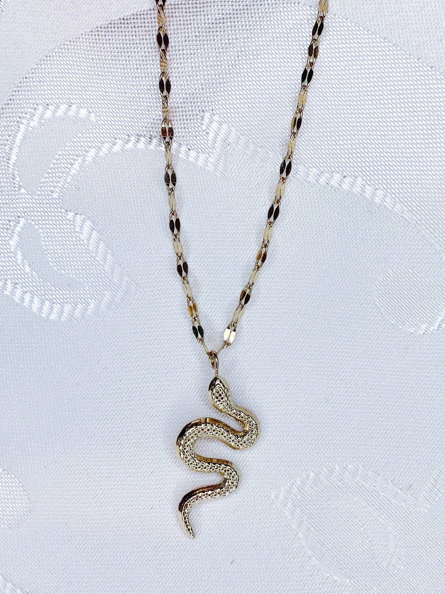 Elegant snake necklace